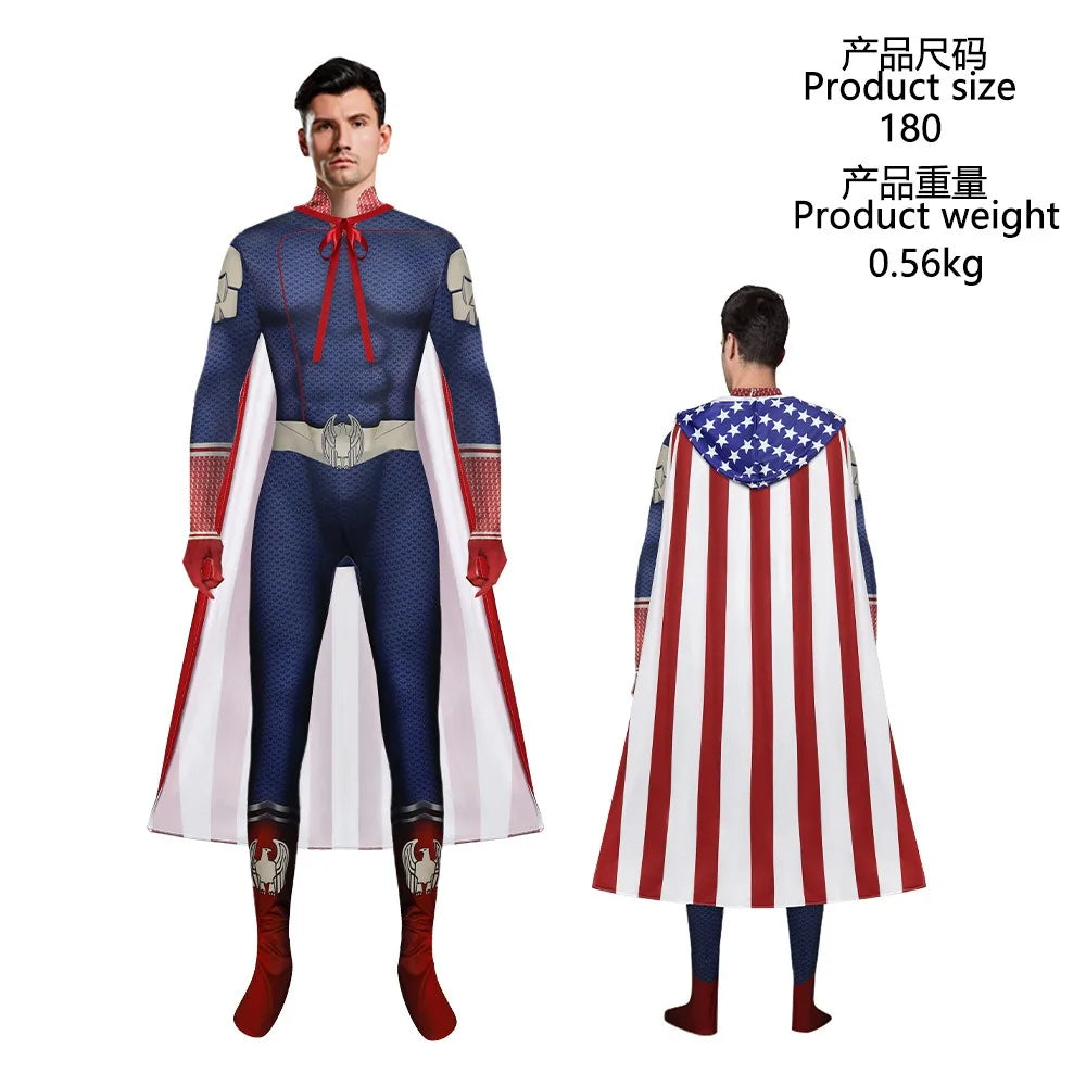 The Boys Cospaly the Homelander Costume Women Men Halloween Costume Antony Starr Superhero - Homelander Costume 2 / Adult 185