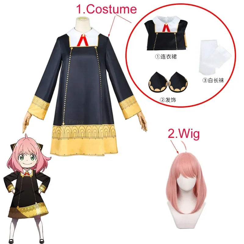 Halloween X Familie Anya Vervalser Costume Kostuum Anime Costume Volwassen Kleding - Only Wig 5 / kids 55.1 in (140 cm)