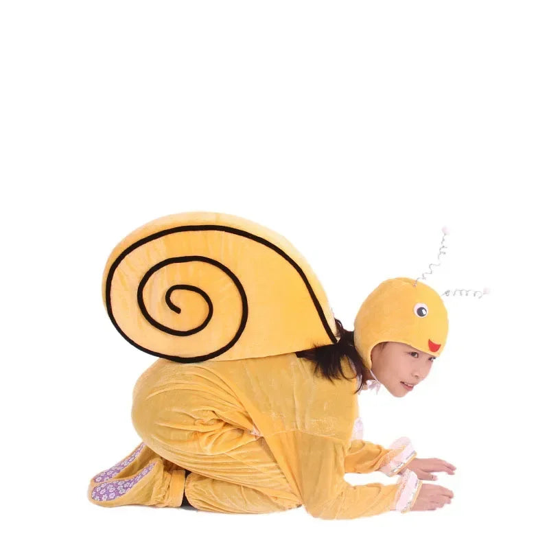 Yellow Snail Costume | Kids & Adults Animal Dress-Up