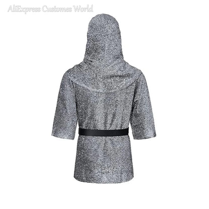 Renaissance for Men Outfits Armor Tunic Coif Cowl Crusader Costume Medieval Noble Knight - Hats Shirt Belt / S