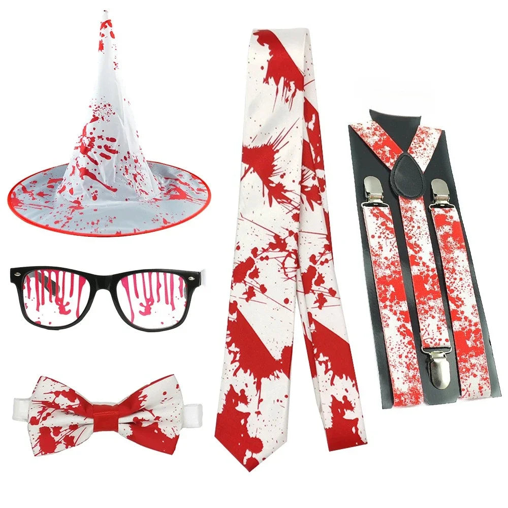 Adult Witch Bloody Stockings Gloves Apron Costume - alternate view 2
