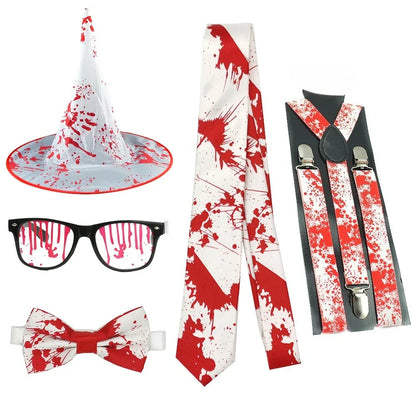 Adult Witch Bloody Stockings Gloves Apron Costume - alternate view 2