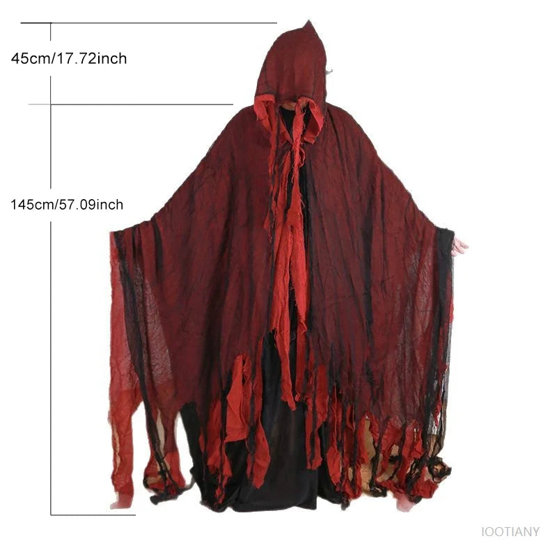 Long Hooded Grim Reaper Cloak Costume - product image 6
