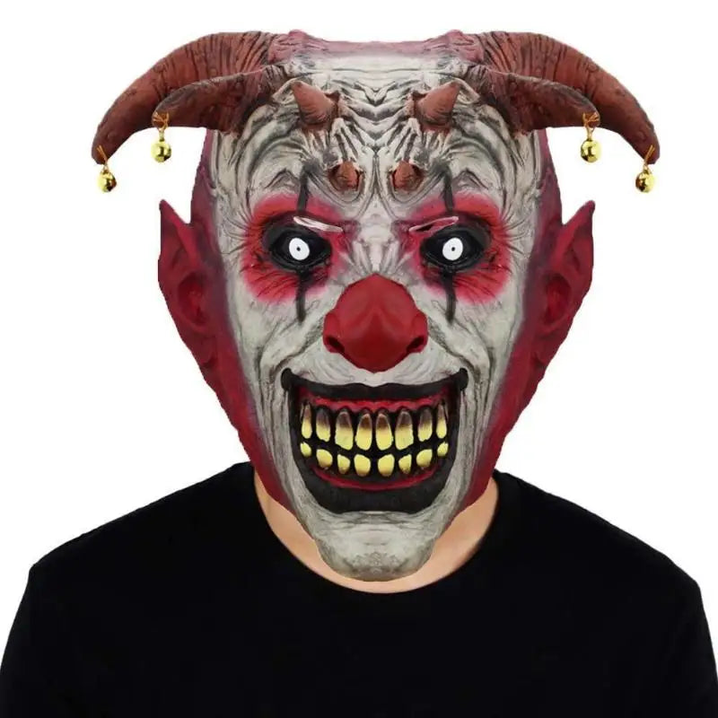 Halloween Various Clown Mask Costume Mask Latex Masks Helmet NPC Prank Scare Headgear Bar - Style15