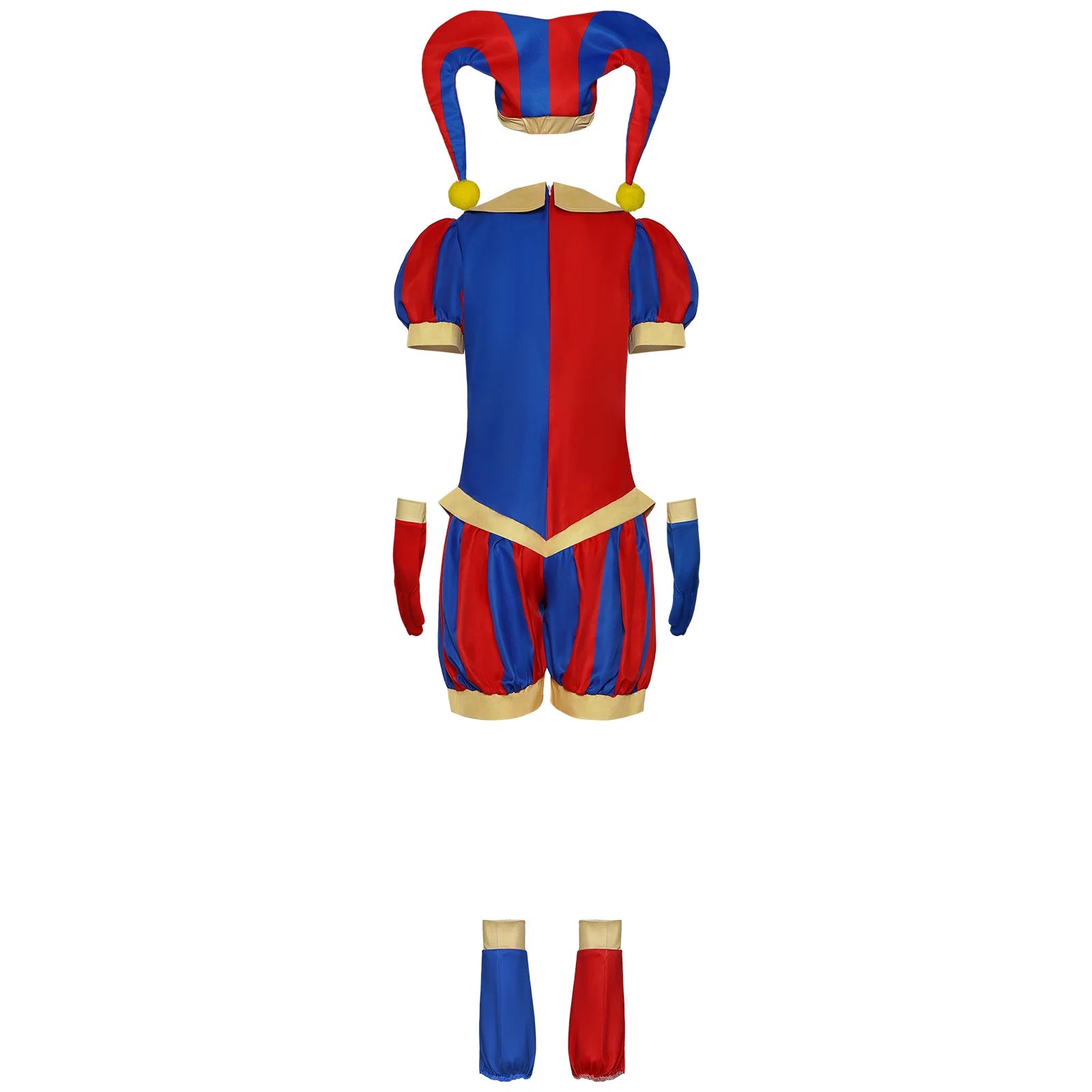 The Amazing Digital Circus Pomni Costume Women Kids Clown Outfit Halloween - Beige / 120