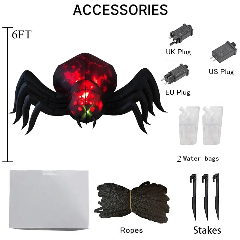 6FT Outdoor Holiday Decorations Inflatable Model Halloween Shadowstalker Garden Party Built-in LED Lights Up - product image 7