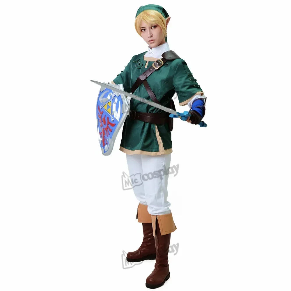 Miccostumes's-8 Princess Link Green halloween costume for Men Cosplay Costumes - product image 7