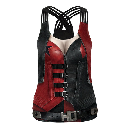 Color Cosplayer Clown Jumpsuit Hero Costume Halloween Dress Suit Leggings Sleeve Bodysuit - kid jumpsuit / M