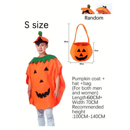 Women's 3-Piece Pumpkin Set: Cute Orange Outfit With , Attire For Hat - alternate view 5