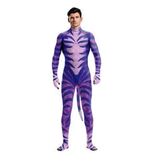 Halloween Costume Adult Men's Wild Animal Costume Full Cover 3D Print Beast Petsuit - 14 / S