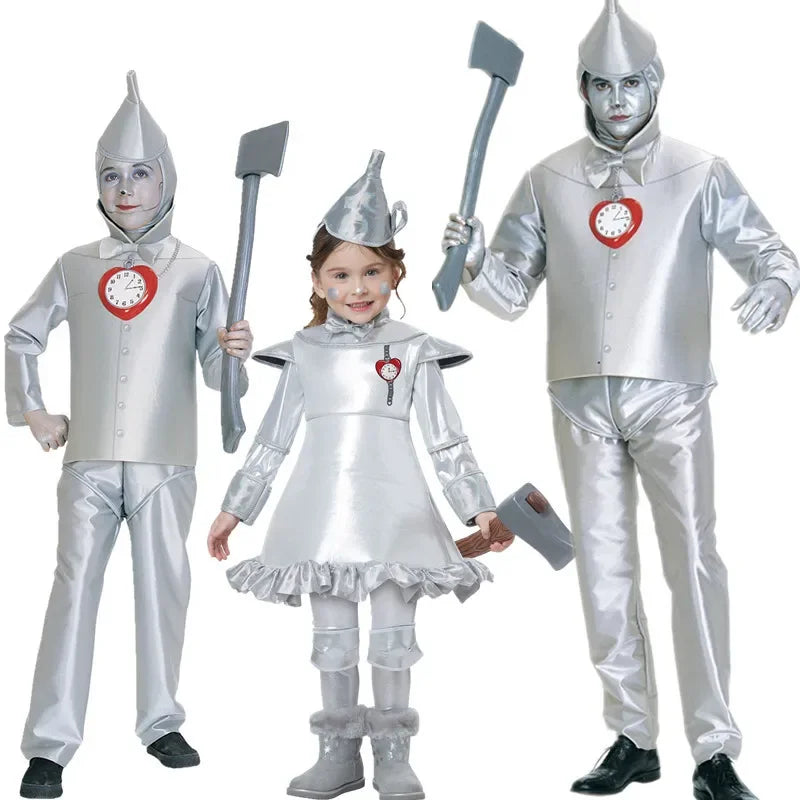 Metallic Tin Robot Costume for Kids & Adults - product image 2