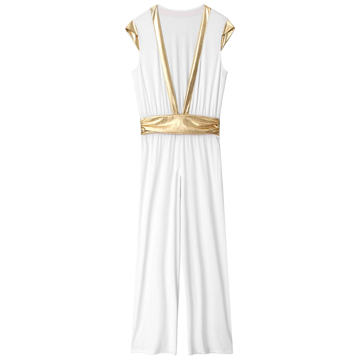 Men's Arabian Prince Sleeveless Deep Jumpsuit Costume - product image 3