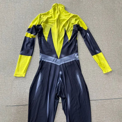 Men's Superhero Yellow Lantern Bodysuit Zentai Jumpsuit W Costume - alternate view 4