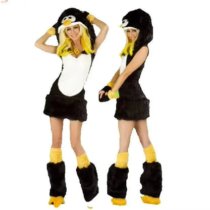 Adult female sexy and cute green caterpillar frog Halloween party fox costume animal role-playing costume and big tail costume