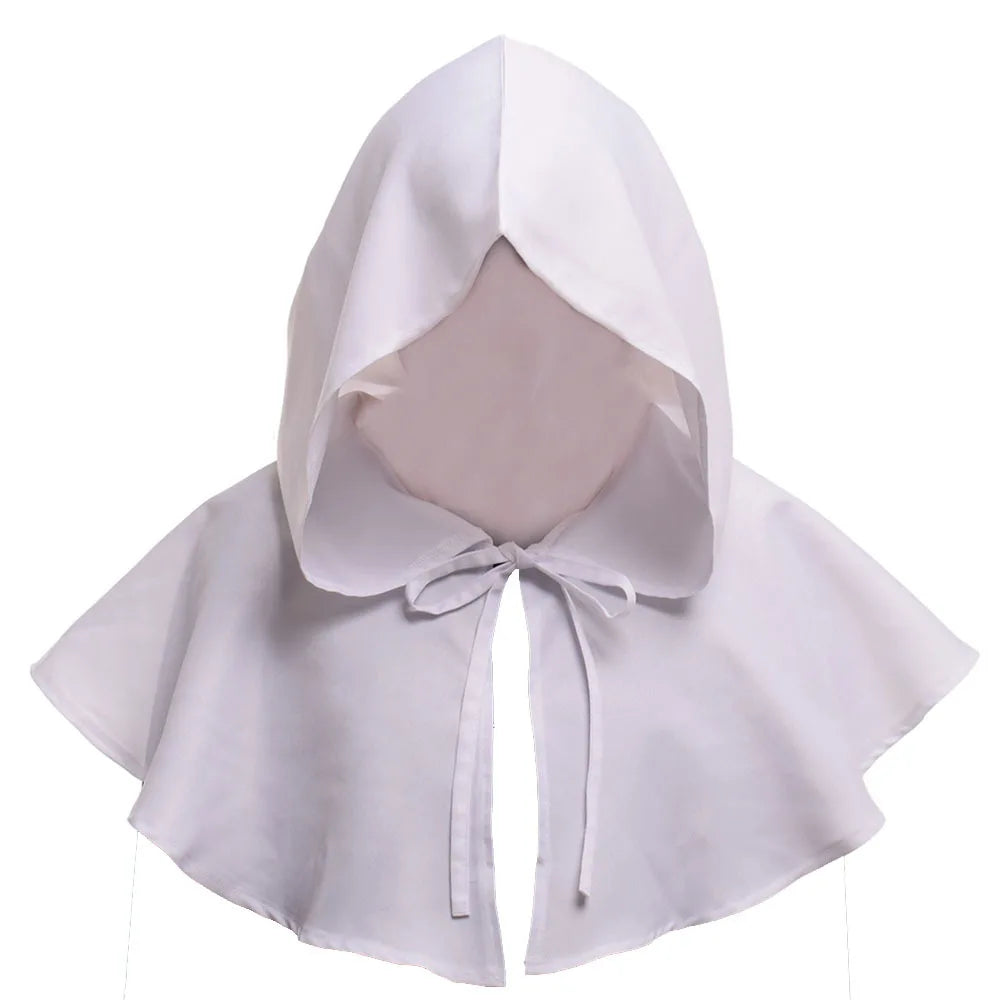 Unisex Men Medieval Costume Renaissance Cloak Hat Halloween Witch Costume Hooded Cape Hat - View 9