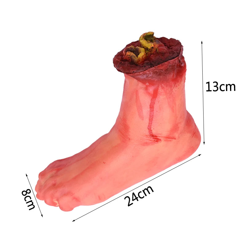 Horror Halloween Party Props Scary Bloody Fake Hand Finger Leg Foot Heart for - product image 13