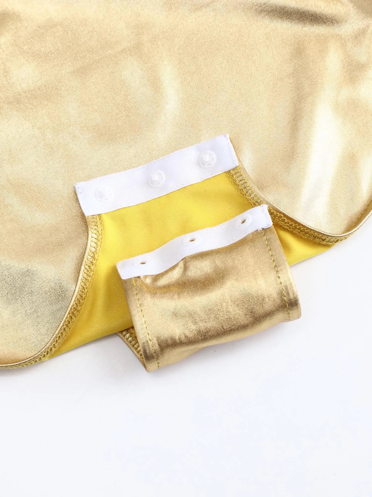 Kids' Girls Western Cowgirl One Shoulder Fringe Metallic Bodysuit Costume - alternate view 4