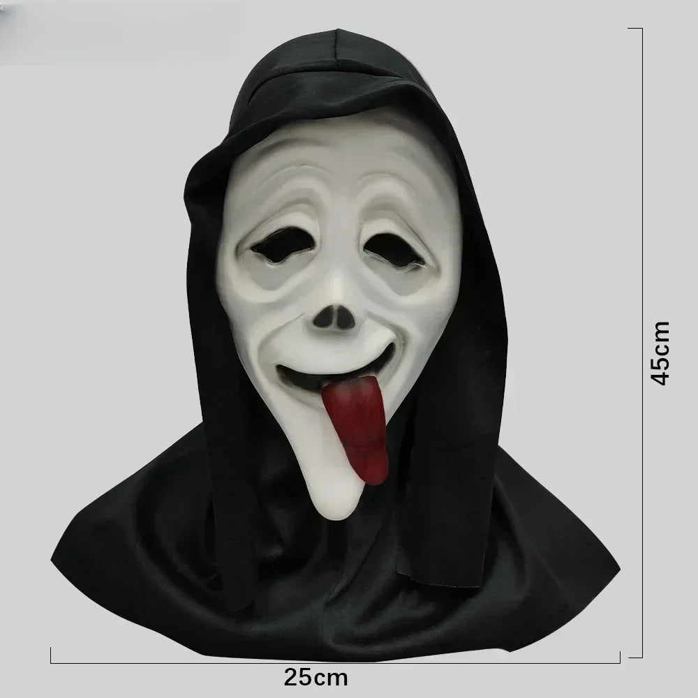 Ghost Face Latex Full-Head Halloween Mask - product image 7