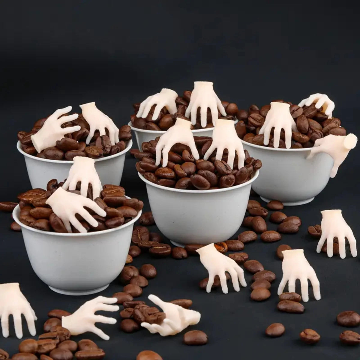 15-Piece Halloween Horror Mini Plastic Hands - Fun Halloween Hand Decorations - product image 4