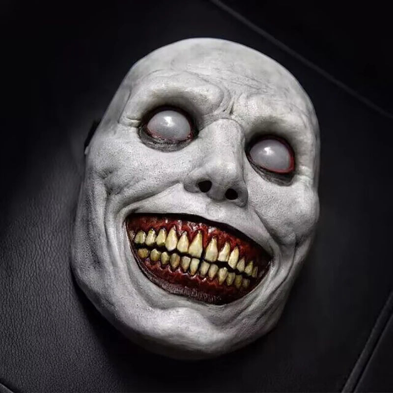 Horror the Exorcist Smiling Face Demon Mask Costume Evil Creepy Ghost Skull Plastic Masks - View 8
