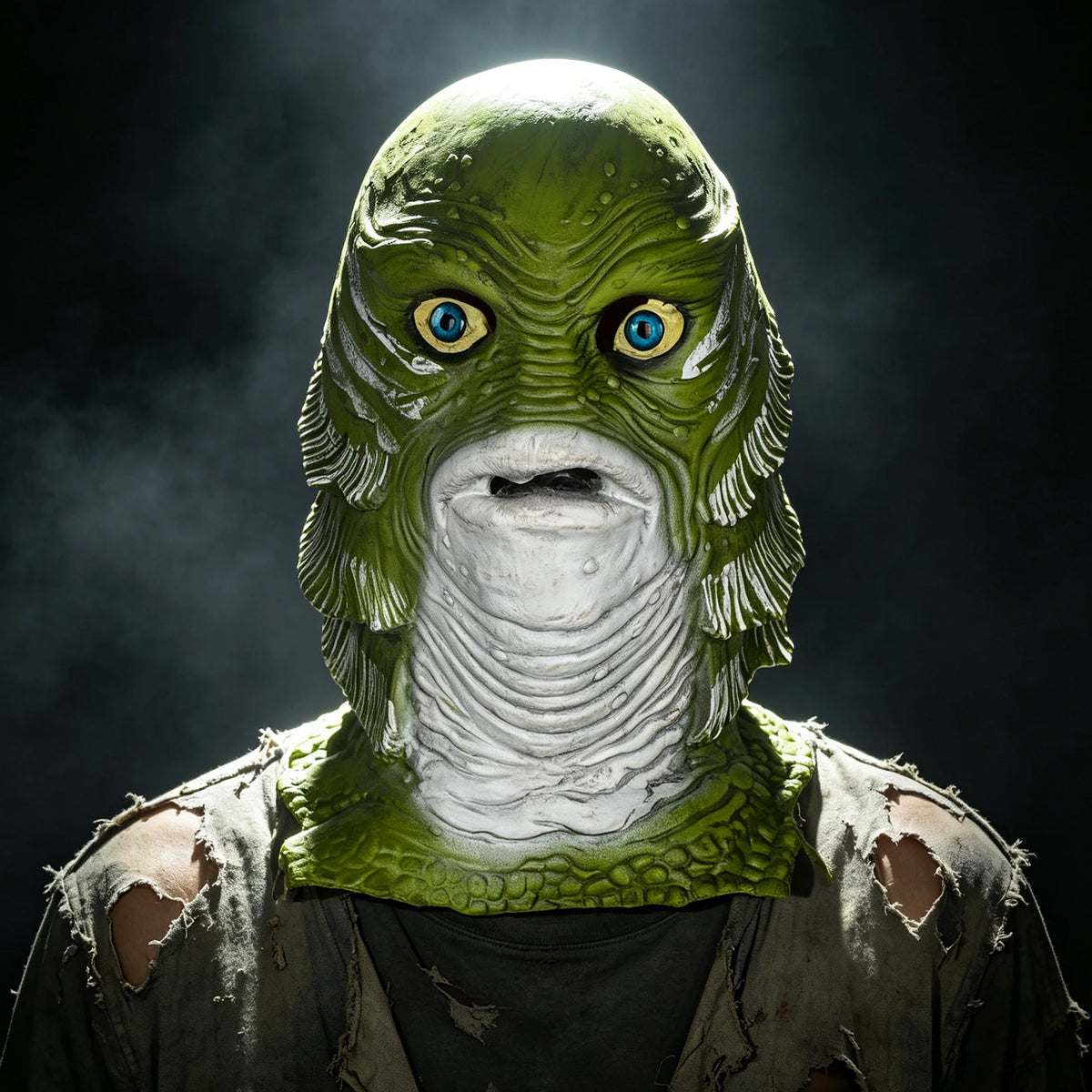 Green Fish Head Monster Full Face Mask Halloween Mask - product image 6