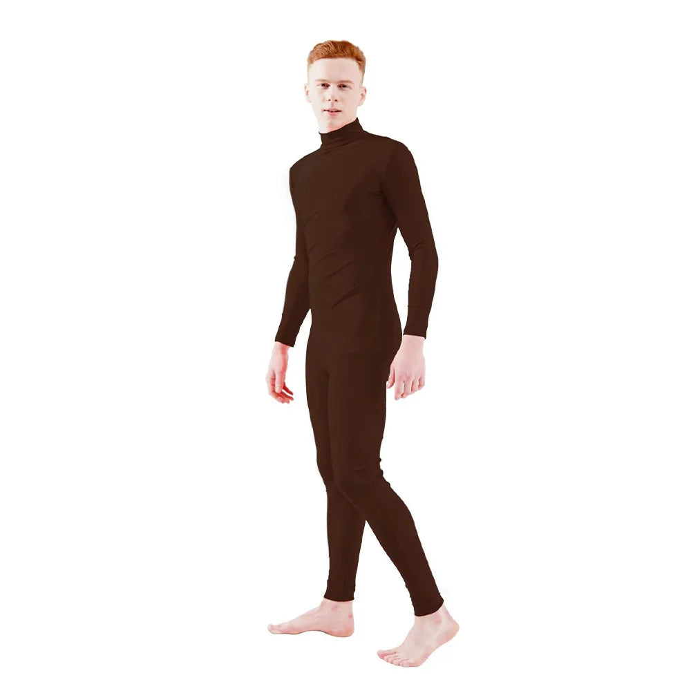 Kids' Full Bodysuit Zipper Without Hood Zentai Unitard Jumpsuits Green Costume - alternate view 15