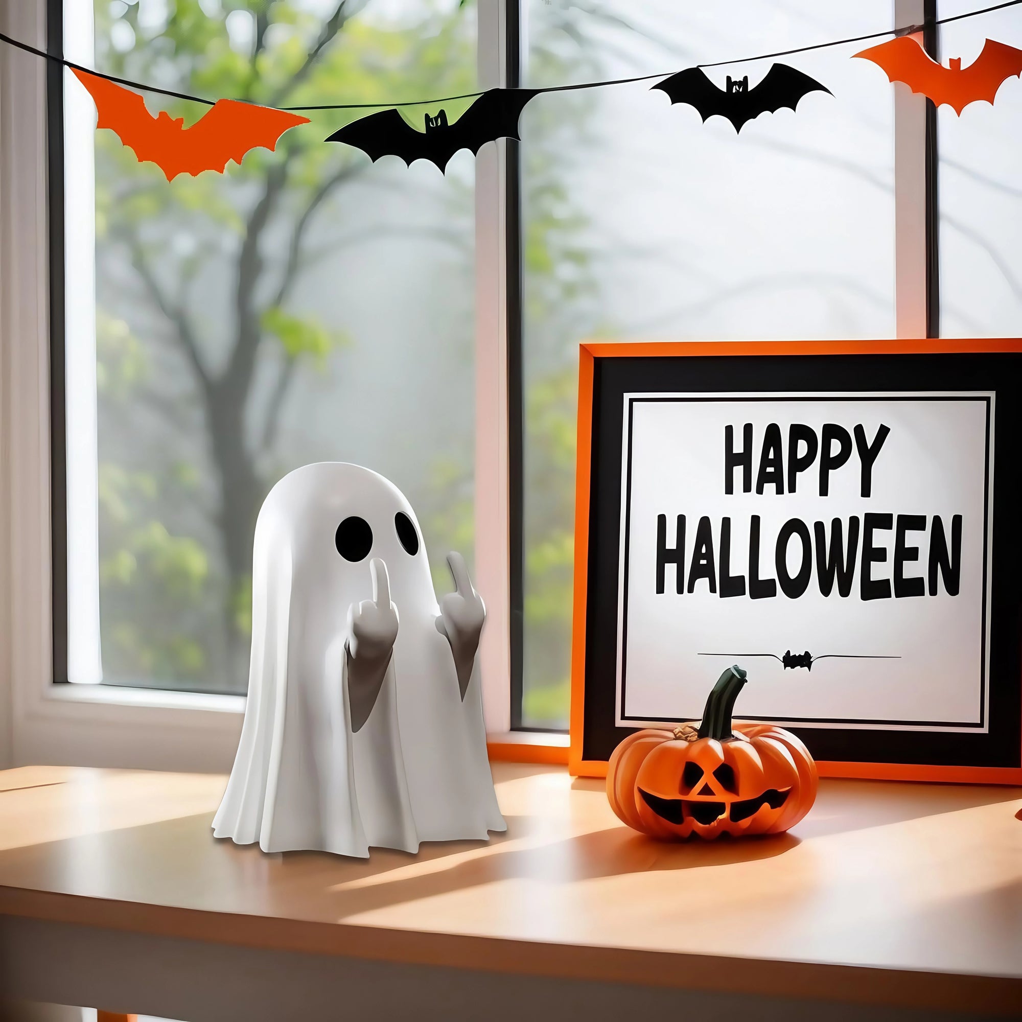 Halloween Refers To Cute Ghost Statues, Halloween Valentine's Day Gifts Home - product image 2