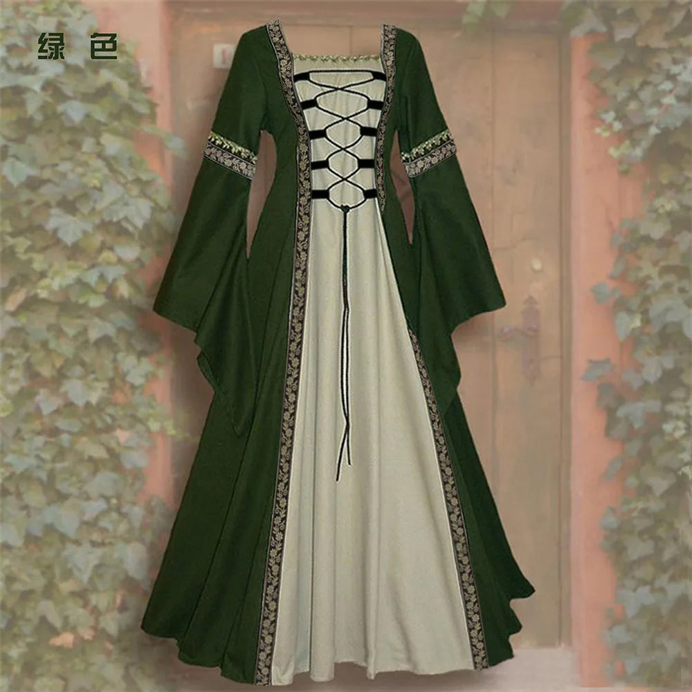 Women's Medieval Dressing Big Swing Vintage Long Sleeve Hollow - product image 11