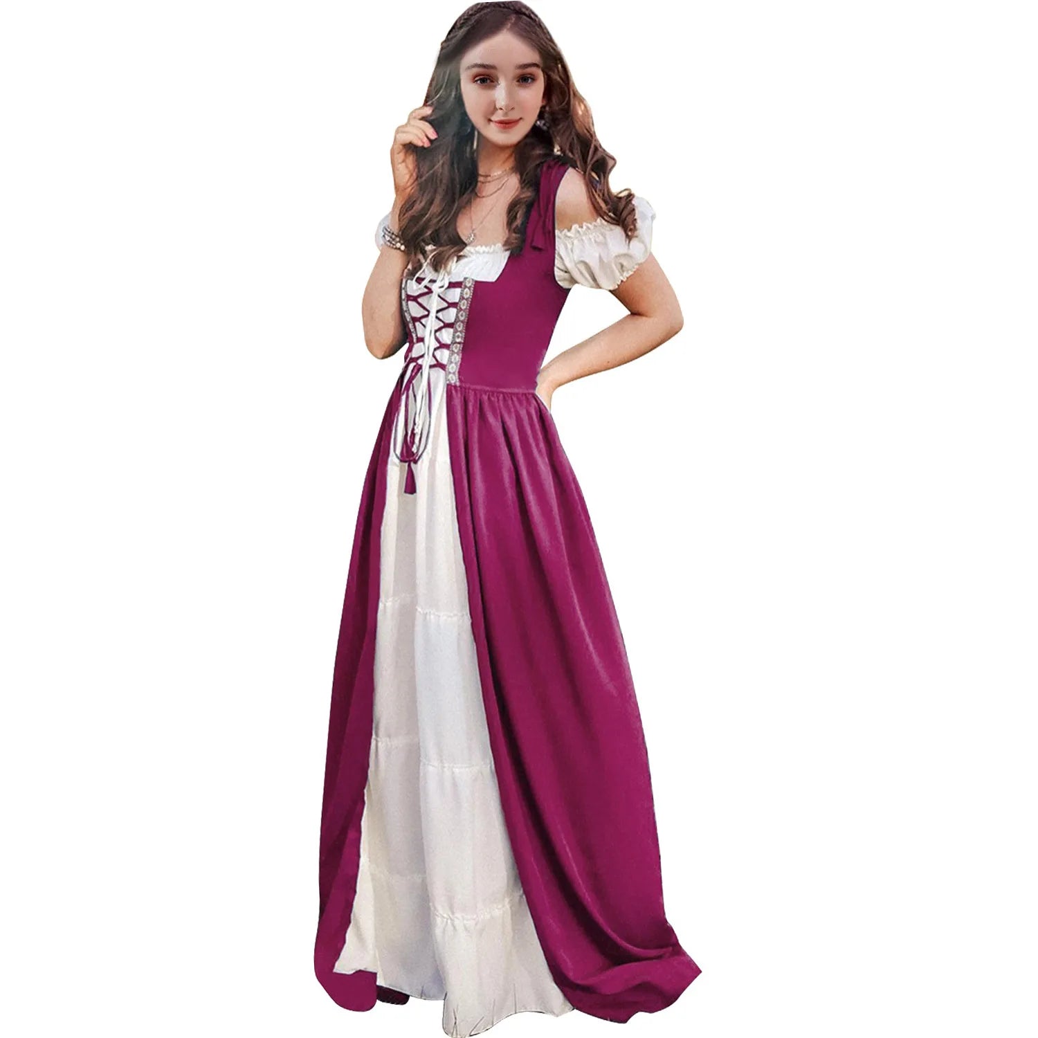 Medieval Renaissance Drama Dance Costume Halloween Girdle Cos Dress Halloween Costumes for Women Dress Love - product image 14