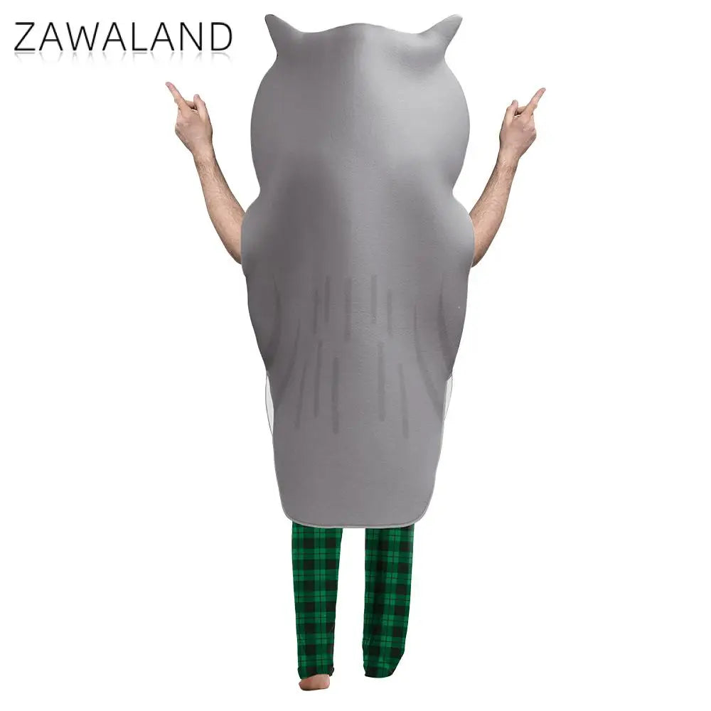 Owl Costume Adult Men Halloween Personality Animal Sponge Suit Fancy - product image 4