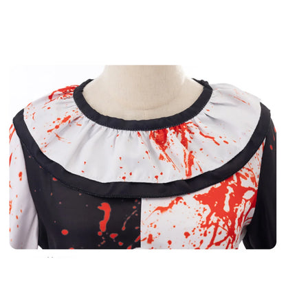 Art the Clown Terrifier Costume Dress Outfit Latex Masks Kids Adult Men Women Roleplay - Costume A / 140