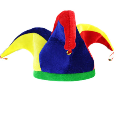 Adult Clown Colorful Hat Funny Ball Hats Accessories Costume - alternate view 2