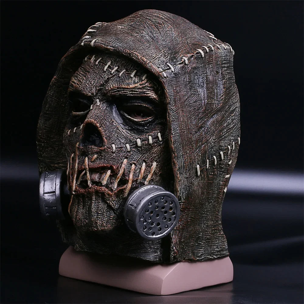 The Scarecrow Skeleton Masks Dr. Jonathan Crane Mask Latex Scary Funny Blocks SuperheroHalloween