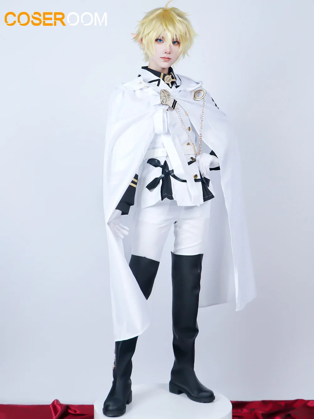 Anime Seraph of the End Hyakuya Mikaela Costume Hyakuya Mikaela Suit Uniform Halloween - Costume / XL