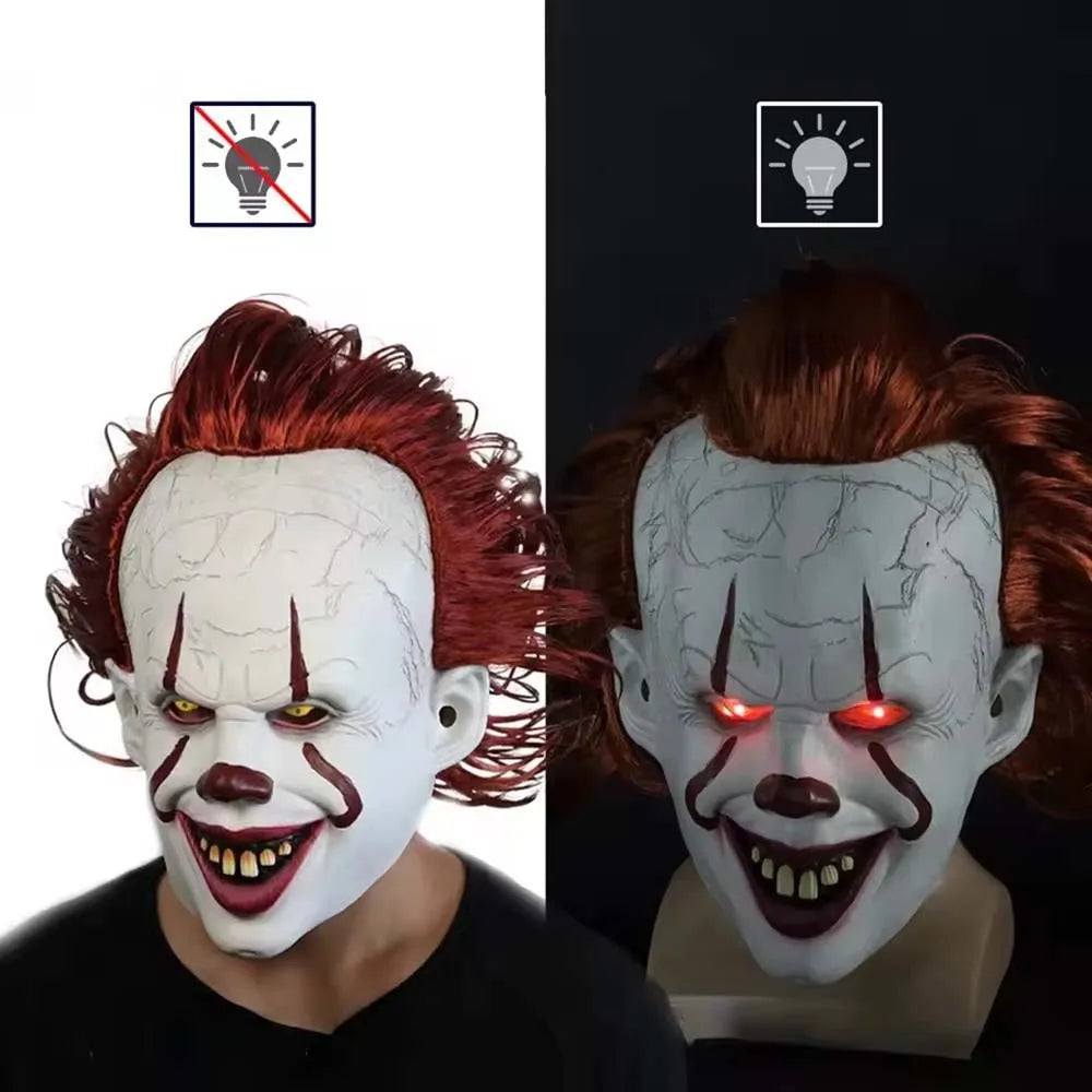 Halloween Mask Luminescent Horror Clown Mask Horror Clown Horror Clown Clown - product image 1