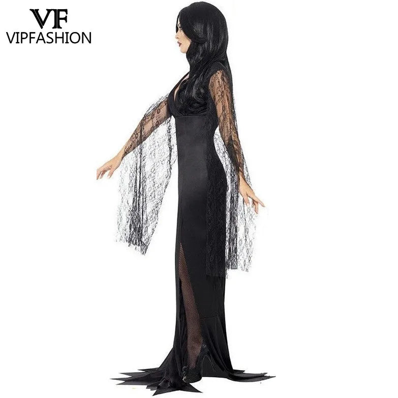 Vip Demon Witch Vampire Bride Gothic Women's Uniform Halloween Costume - product image 2