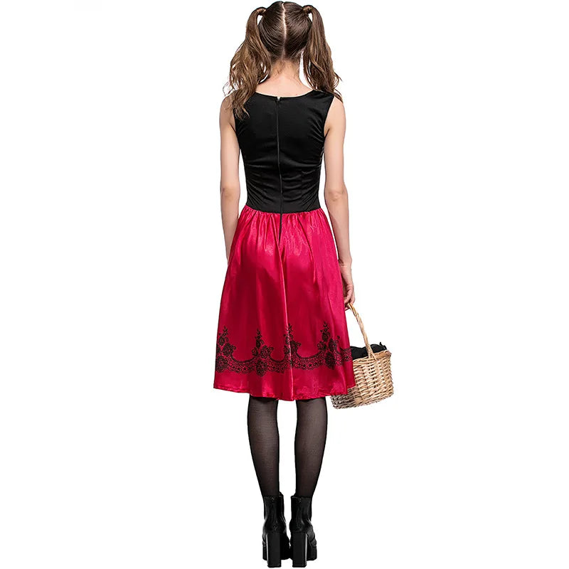 Adult Red Hooded Fairytale Costume Cape - view 5