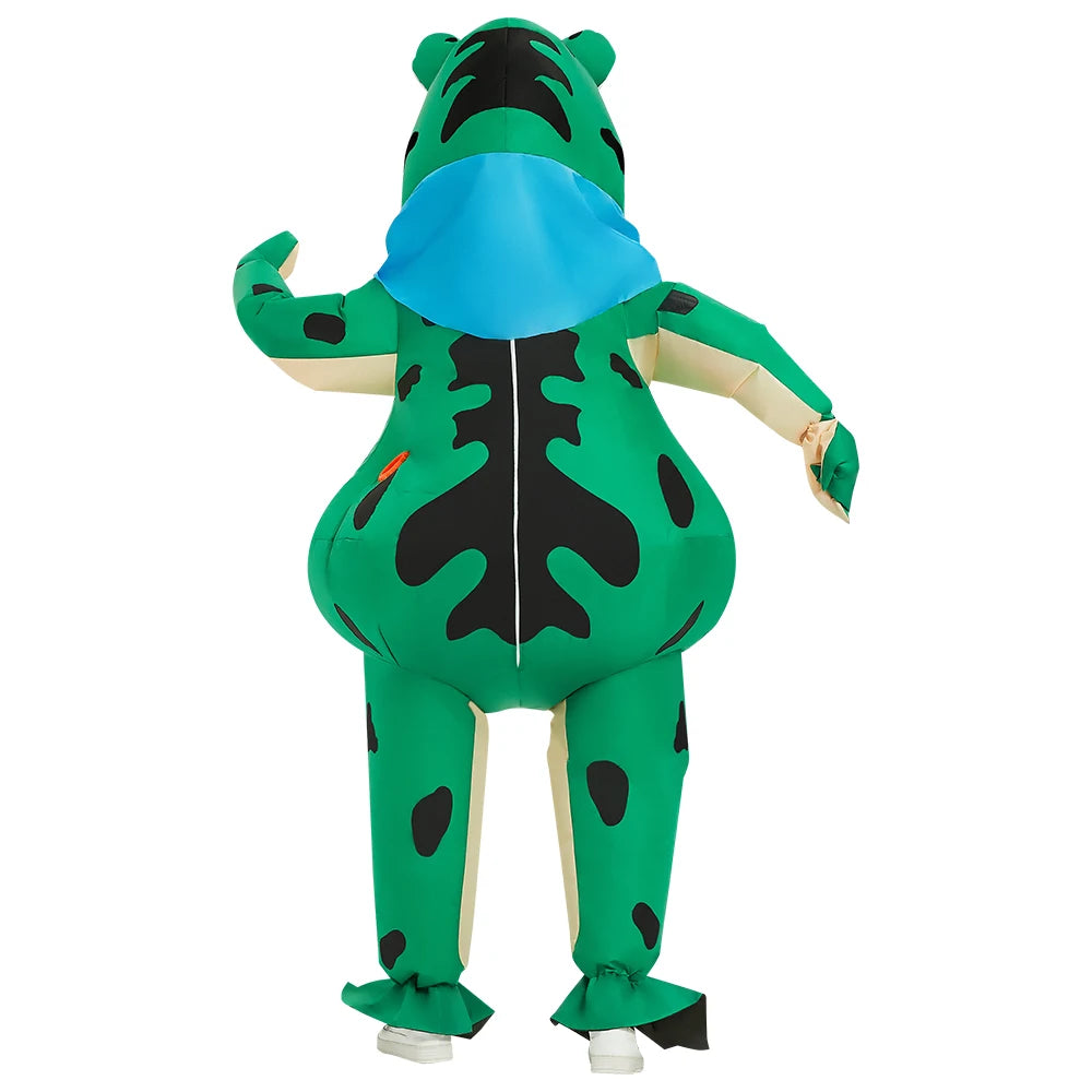 Inflatable Frog Costume for Adults | Funny Halloween Blow-Up Suit