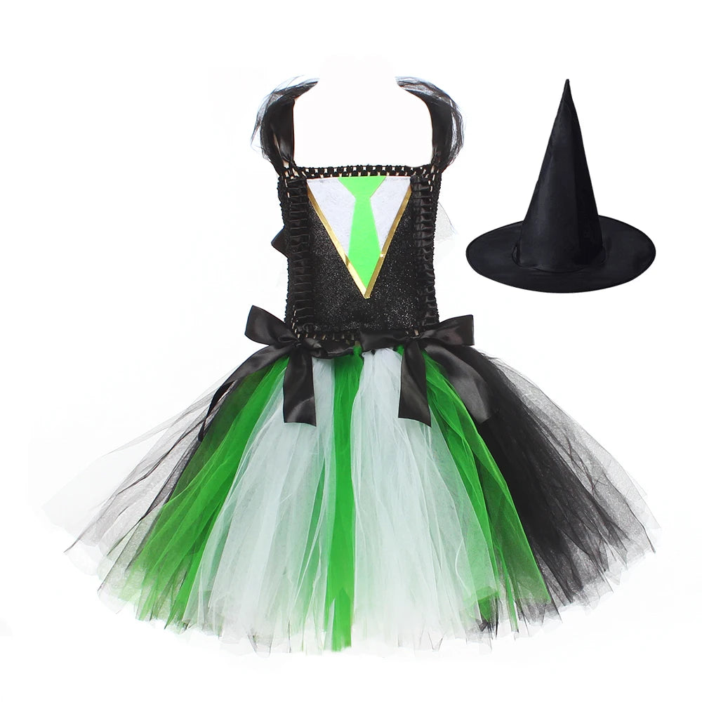 Magic Hermoine Girl Tutu Dress for Halloween Cosplay Costume Potter Witch Cosplay Clothes Kids Birthday Party - product image 7