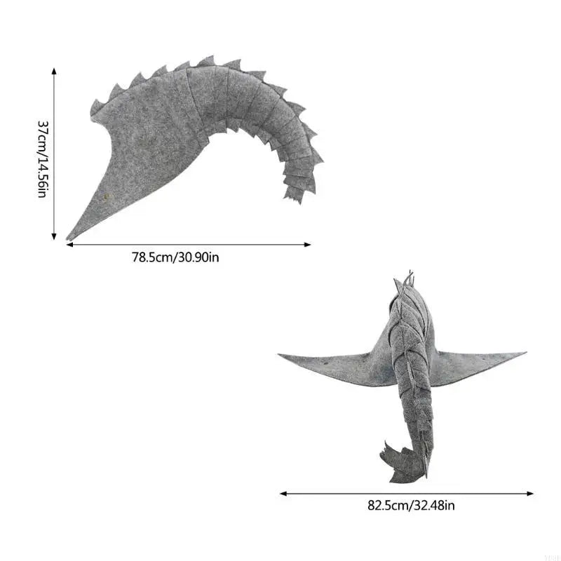 Gray Witch Hat Women Halloween Party Wizard Hat Cosplay Costume Hat Headgear Y08E - product image 6
