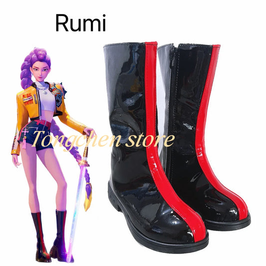 Children Cosplay Performance Costume Shoes K-POP Rumi Group Concert Halloween Mira Zoey Boots Shoes - product image 1
