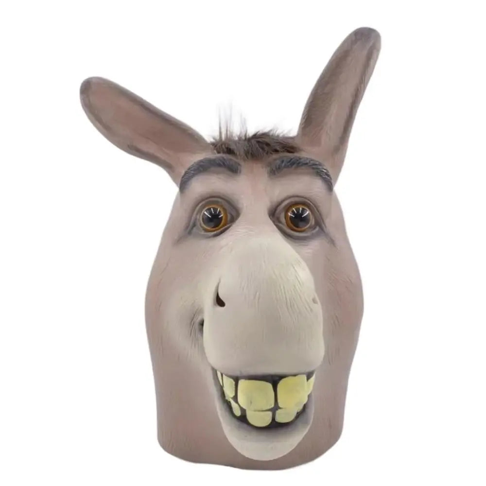 Funny Latex Halloween Cosplay Mask Realistic Unisex Haunted House Prop Durable Prank Helmet Prop