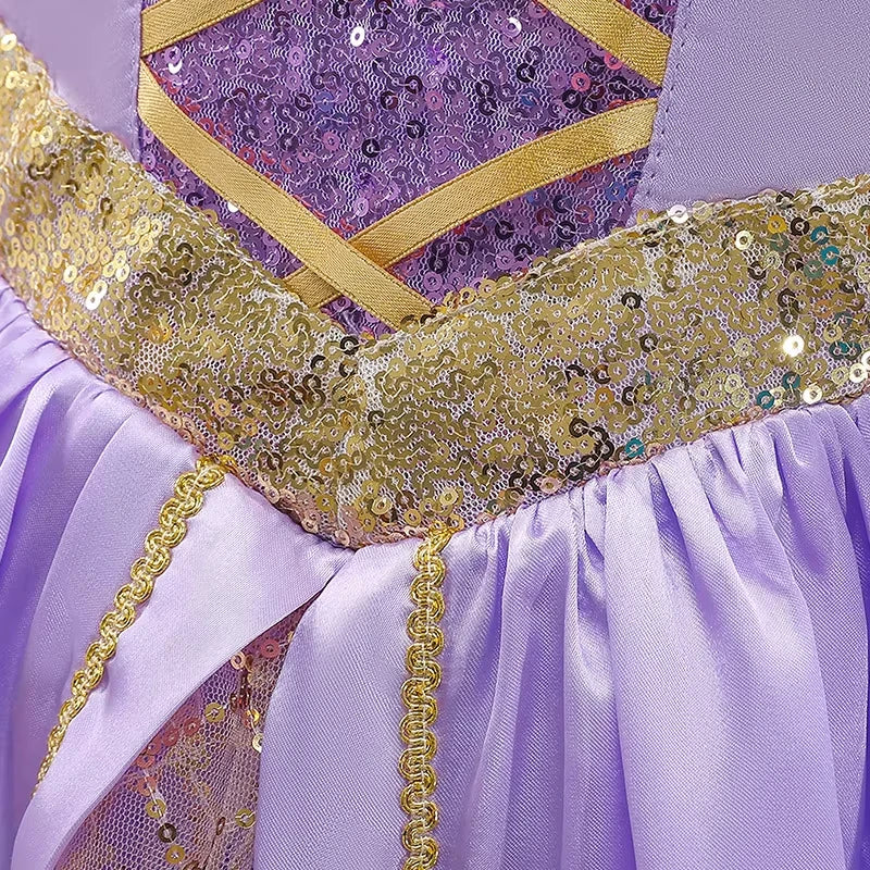 Princess Halloween Costume for Kids – Purple Sequin