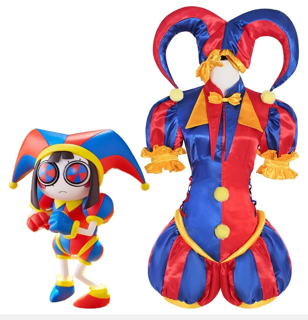 Pomni Costume Clown Uniform Anime the Amazing Digital Circus Halloween Outfit - Costumes / XXXL