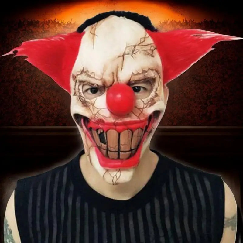Halloween Various Clown Mask Costume Mask Latex Masks Helmet NPC Prank Scare Headgear Bar - Style5