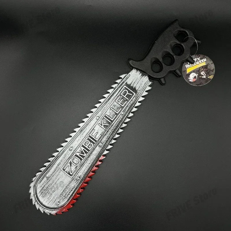Halloween Realistic Machete Electric Saw Plastic Chainsaw Machete with Blood - product image 4