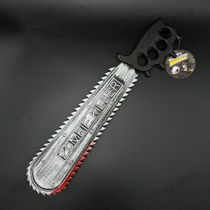 Halloween Realistic Machete Electric Saw Plastic Chainsaw Machete with Blood - product image 4