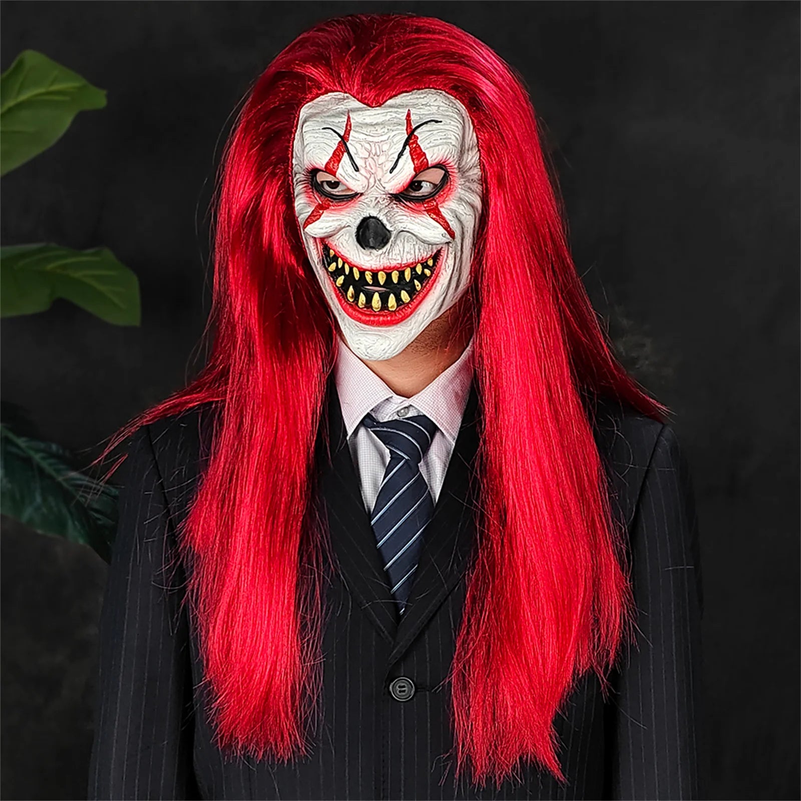 Collector's Grade Hand-Painted Red Haired Clown Mask – Natural LatexHalloween