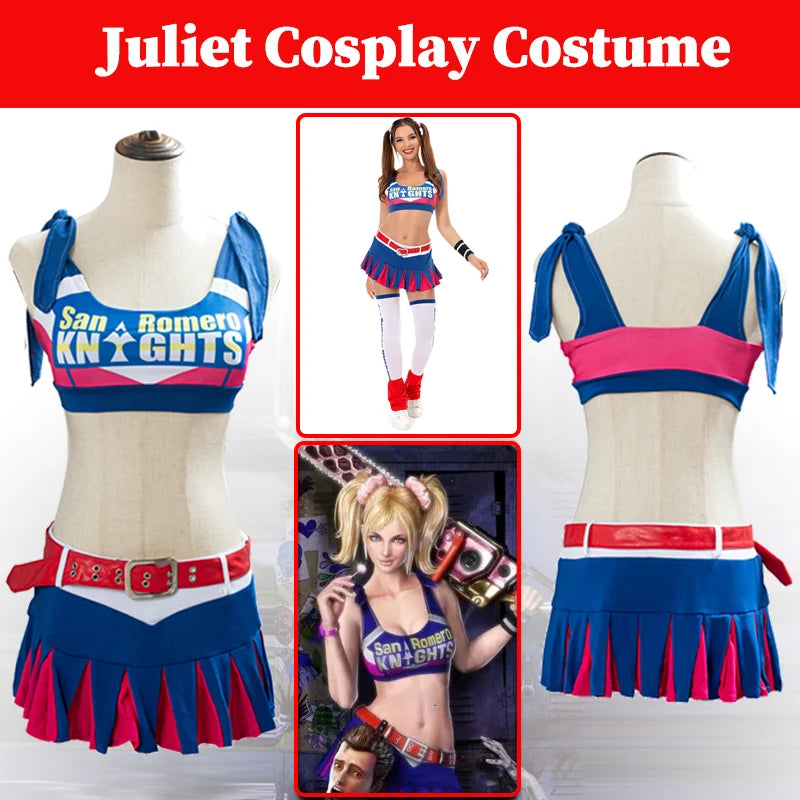 Women's Women's Juliet Starling Lollipops Costume Game Chainsaw Outfits Women