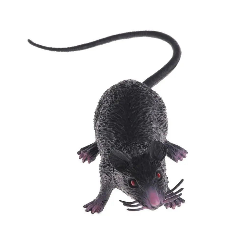 Fake Small Rat Lifelike Mouse Model Prop Scary Trick Prank Toy Horror Halloween Party Decor Practical Jokes Novelty Funny Toys